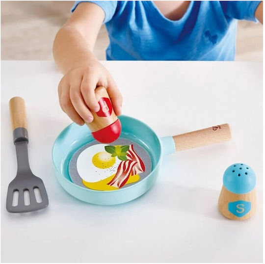 Hape Комплект за Готвене и Сервиране от Дърво Английски за 3+ Години 21 Части