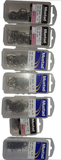 Mustad 39853 Αγκίστρι Ψαρέματος Σετ 50τμχ No3