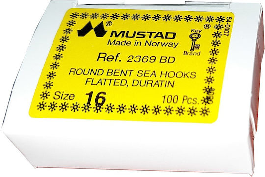 Mustad 2369BD Fishing Hooks Set 100pcs No11