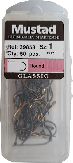 Mustad 39853 Angelhaken-Set 50Stück No4