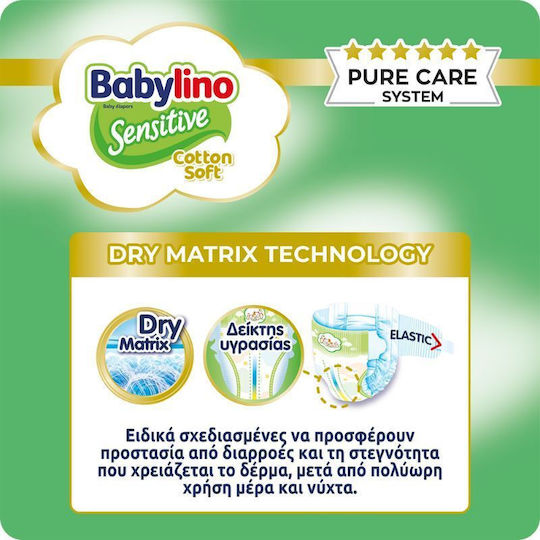 Babylino Tape Diapers Sensitive Cotton Soft No. 3 for 4-9kg 22pcs