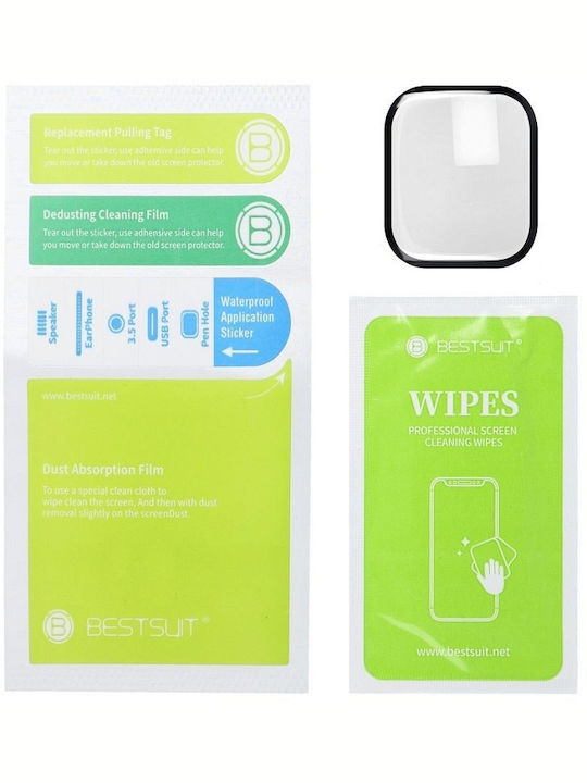 Bestsuit Flexible Hybrid Glass Tempered Glass for the Apple Watch Series SE 44mm, Bestsuit 1pcs