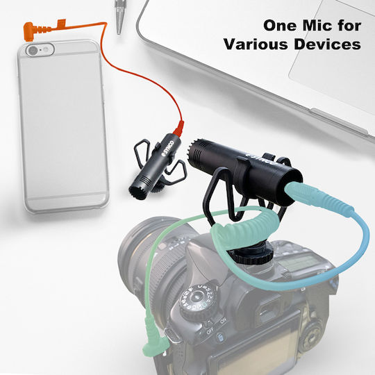 Synco Mic-M1 Electret Μικρόφωνο Shock Mounted για Φωνητικά