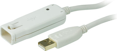 Aten 12m USB 2.0 Cable A-Male to A-Female White (AT-UE2120)