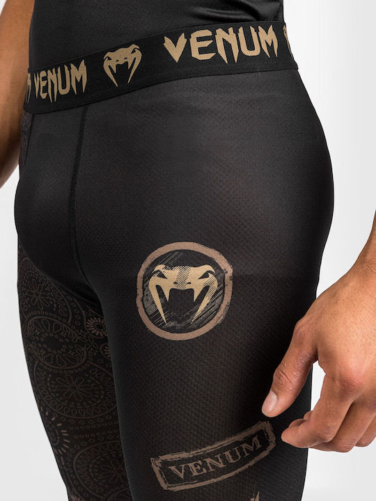 Venum Spats Long Men Martial Arts Leggings Black