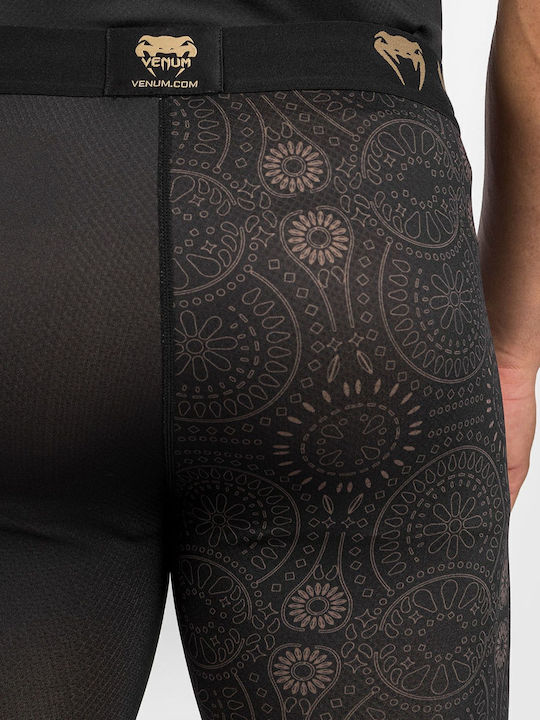 Venum Spats Long Men Martial Arts Leggings Black