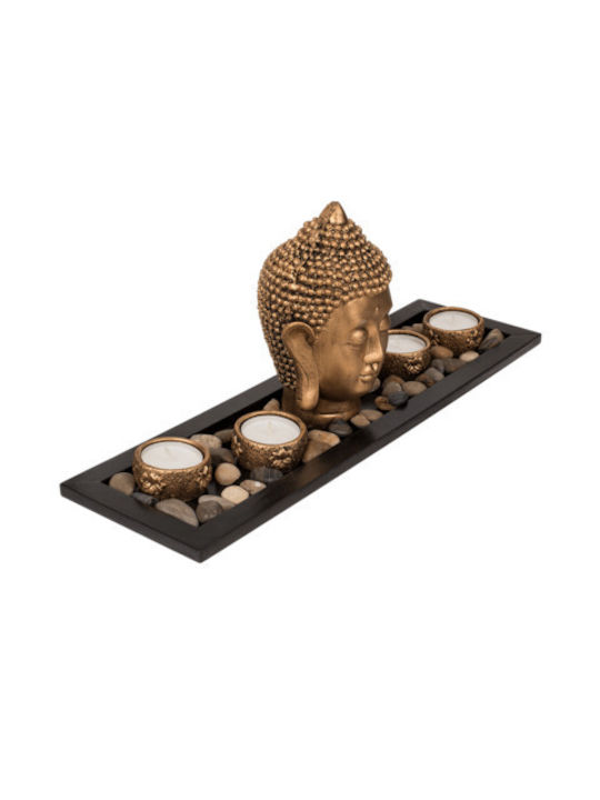 Out of the Blue Dekorative Buddha Figur aus Polyresin Buddha 41x12x17cm