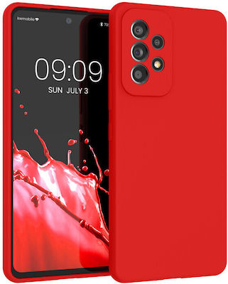 KWmobile 5G Silicone Back Cover Durable Red (Galaxy A53)