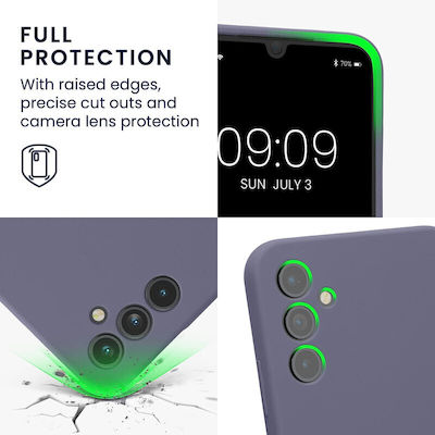 KWmobile 5G Silicone Back Cover Durable Purple (Galaxy A34)