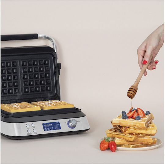 HKoenig Βαφλιέρα για Τετράγωνες Βάφλες 2 Θέσεων 1600W
