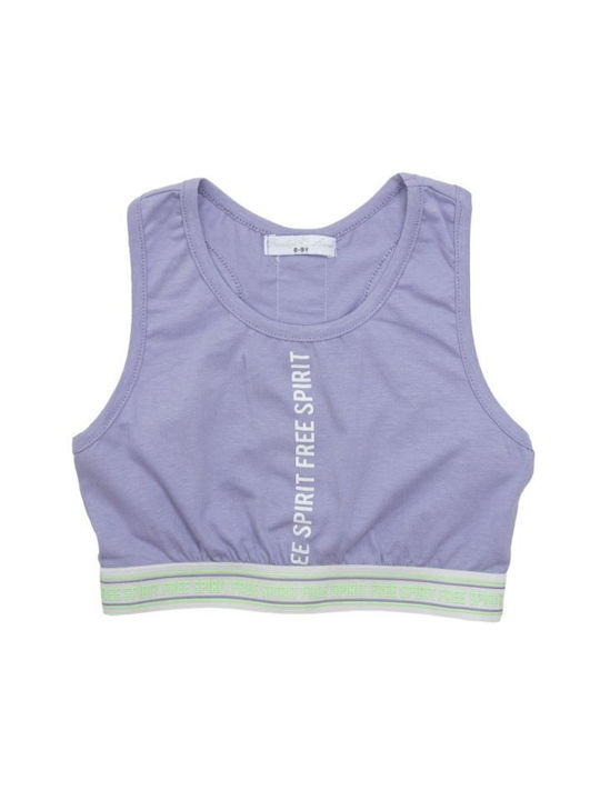 Funky Kids' Bralette Tank Top Purple