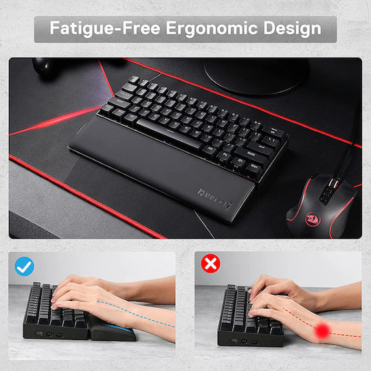 Redragon P037 Meteor L Keyboard Wrist Rest 100% Black