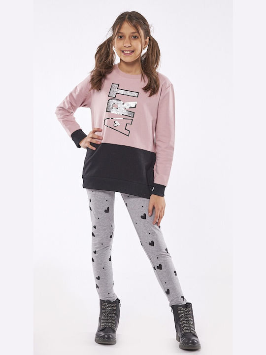 Evita Kids Set with Leggings Winter 2pcs Pink