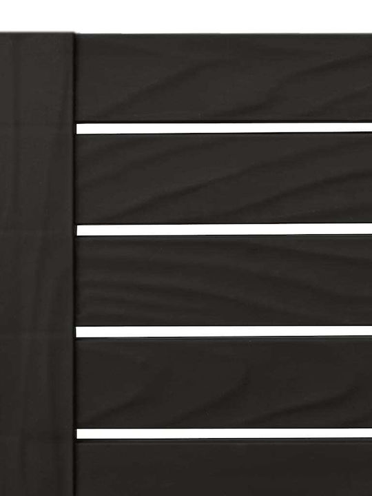 Șezlong Krepă Dublu Plastic Negru 155x138x83cm