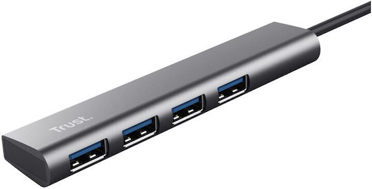 Trust Hub 4 Porturi USB 3.2 Cu Conexiune USB-A Argintiu