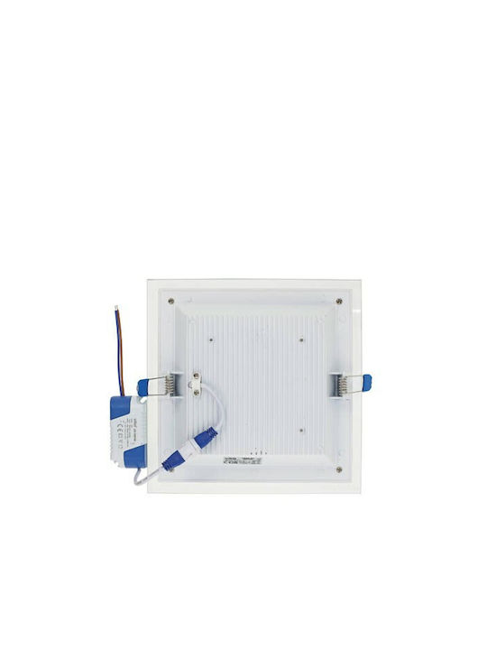 Vito Квадрат Вграден LED Панел 16W с Студено бяло Светлина 6000К 20x20см.
