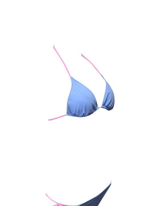 Set Bikini Τριγωνάκι Γαλάζιο