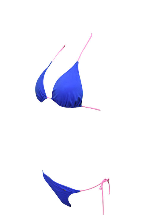 Set Bikini Τριγωνάκι Μπλε