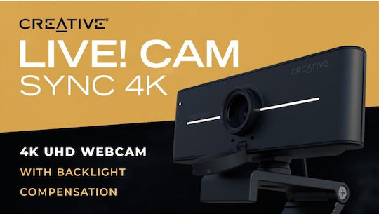Creative Live! Web Camera 4K με Autofocus 73VF092000000