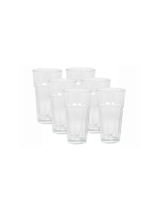 Keskor Set Gläser Wasser aus Glas 380ml 6Stück