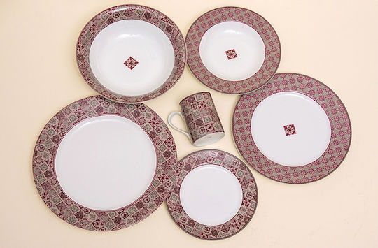 Christinholm Christinholm Neoclassical Multicolor Porțelan Set de Vase 20buc