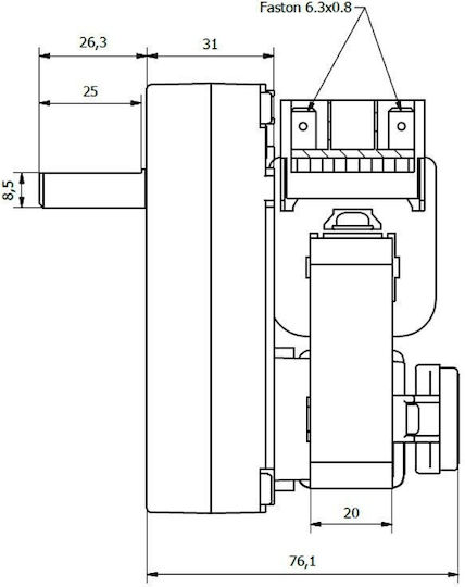 Kenta Gear Motor for Pellet Stove