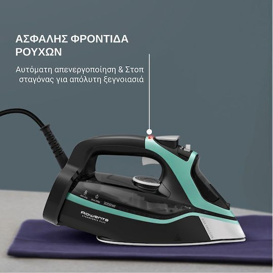 Rowenta Steam Iron 3000W with Continuous Steam Supply 45g/min