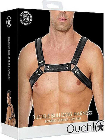 Shots Chest Bulldog Harness Ανδρικό Harness Μαύρο