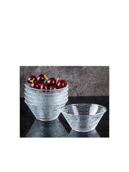 Keskor Salad Bowl Glass Transparent 22x22x8cm 1pcs