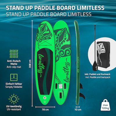 ECD Germany Inflatable SUP Board with Length 3.08m