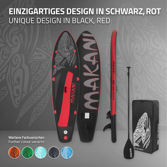 EDC Makani Inflatable SUP Board with Length 3.2m Black