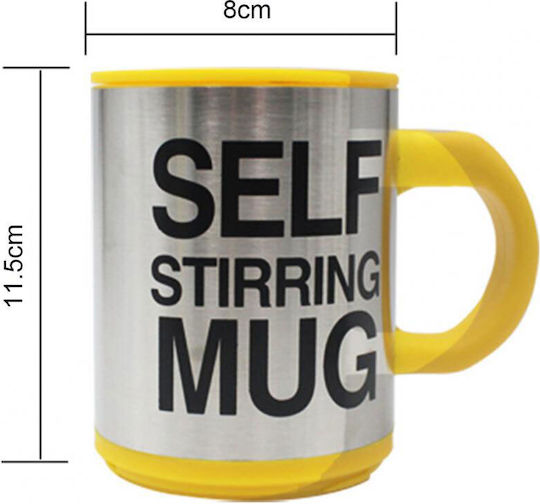 Mug Metallic with Lid Silver