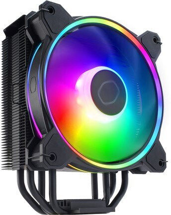 CoolerMaster Hyper 212 Halo Охладител за ЦПУ за Socket /A/M/4/A/M/5/1/2/0/0/1/1/5/x/1/7/0/0/ с ARGB Осветление Черен