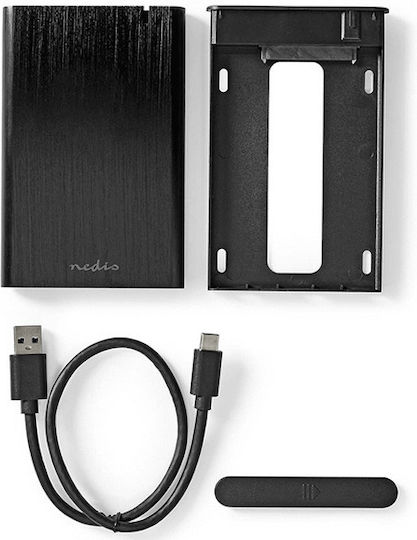 Nedis 233-2386 Case for Hard Drive 2.5" SATA III with Connection USB 3.2