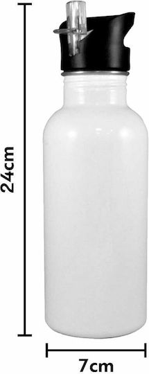 Koupakoupa Kids Water Bottle Disney Cars Stainless Steel with Straw 600ml