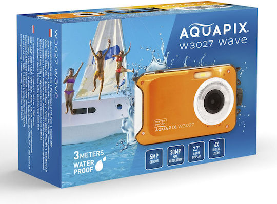 EasyPix W3027 Cameră Foto Compactă 5MP Zoom Optic 4x Portocalie