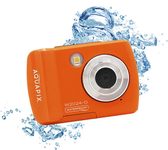 EasyPix W2024 Compact Φωτογραφική Μηχανή 16MP με Οθόνη 2.4" και Ανάλυση Video 1280 x 720 pixels Πορτοκαλί
