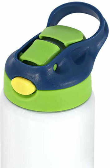 Koupakoupa Kinderflasche Pfoten-Patrouille Rostfreier Stahl mit Strohhalm Weiß 350ml