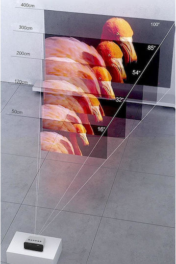 Wownect T500 Mini Projector LCD Λάμπας LED με Ενσωματωμένα Ηχεία
