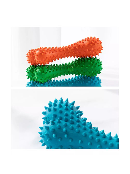 Dental Bone Toy Dog made of Rubber Small 15.5εκ. Orange 1pcs
