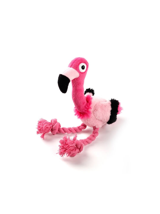 All For Paws "DJ Flamingo" Σχοινί Παιχνίδι Σκύλου με Ήχο 22εκ. Ροζ 1τμχ