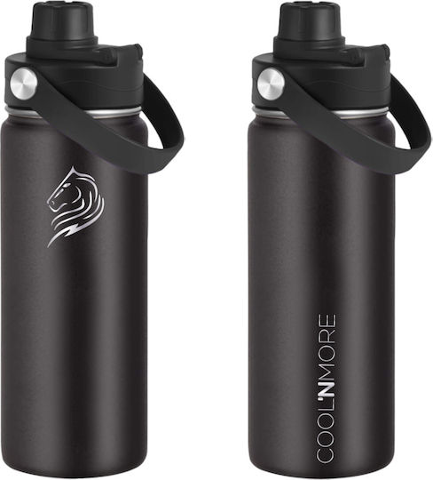 Cool'NMore Μπουκάλι Θερμός Ανοξείδωτο BPA Free 355ml Jet Black