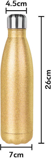 Koupakoupa Stainless Steel Thermos Bottle 500ml Gold