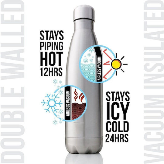 Koupakoupa Stainless Steel Thermos Bottle 750ml Silver