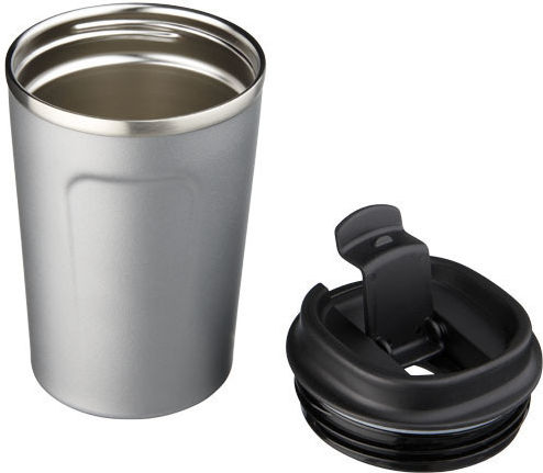 Pf Concept Ποτήρι Θερμός Ανοξείδωτο 360ml Γκρι με Επιστόμιο