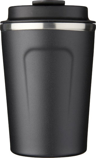 Pf Concept Ποτήρι Θερμός Ανοξείδωτο 360ml Μαύρο με Επιστόμιο