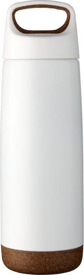 Pf Concept Μπουκάλι Θερμός Ανοξείδωτο 600ml Λευκό