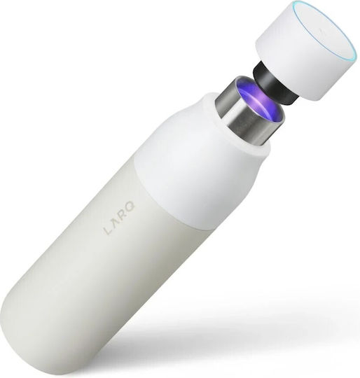 LARQ PureVis Bottle Thermos Stainless Steel 740ml White