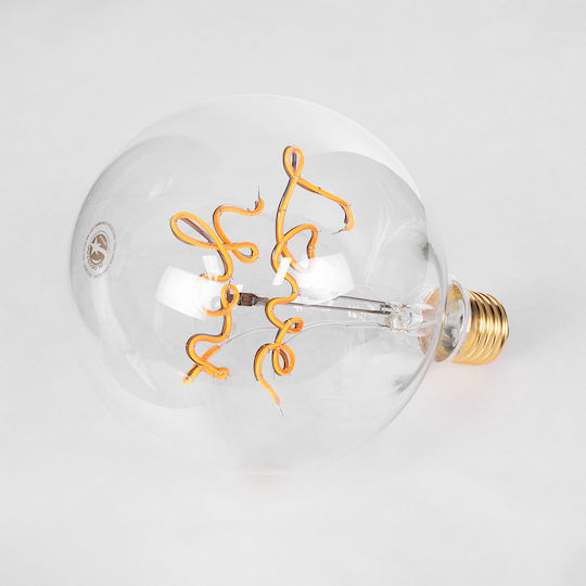 GloboStar LED крушка 4W 180mm за фасунга E27 и форма G125 Топло бяло 340лм Димируем