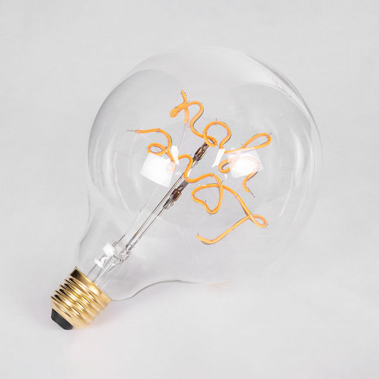 GloboStar LED крушка 4W 180mm за фасунга E27 и форма G125 Топло бяло 340лм Димируем